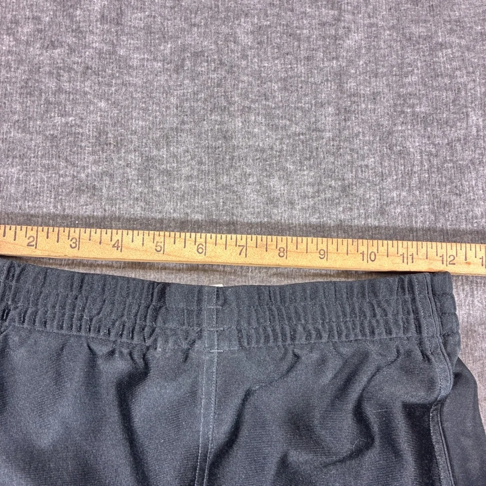 Adidas Athletic Shorts Kids Small Black Vintage 3-Stripe Performance
